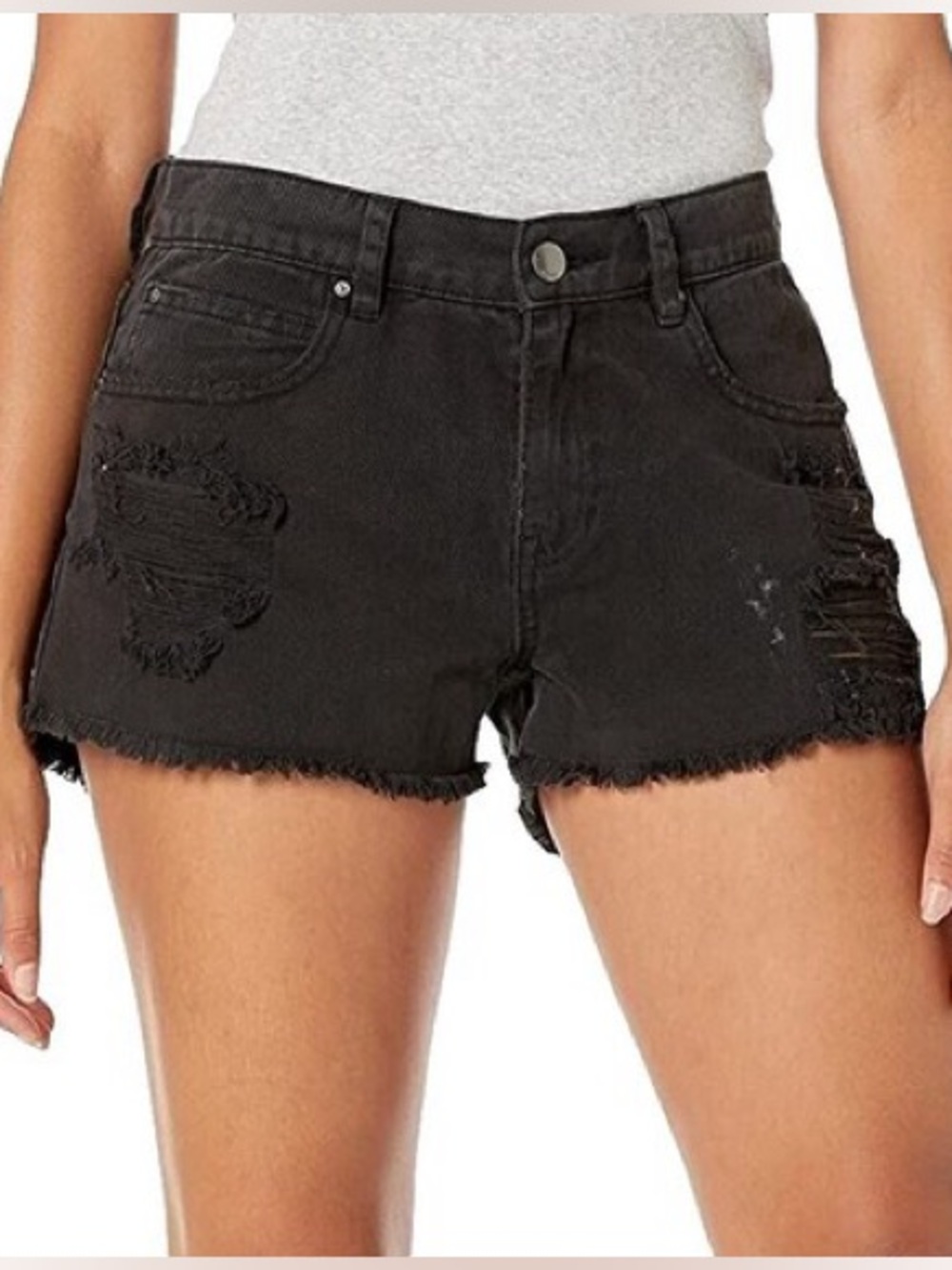 Agolde Distressed Denim Shorts